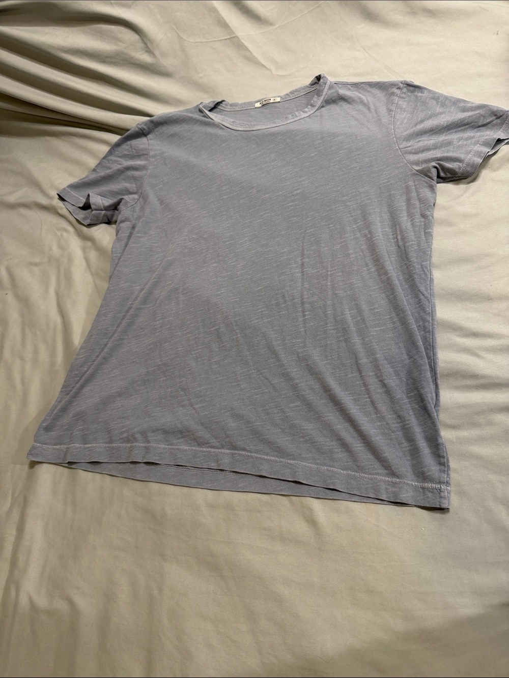 Buck Mason Light Gray Crew Tee